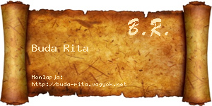 Buda Rita névjegykártya